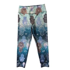 Evolution & Creation Hamsa Yoga Pants Leggings Medium